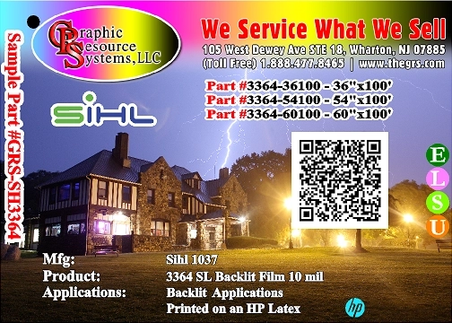 Sihl Backlit Film 10mil